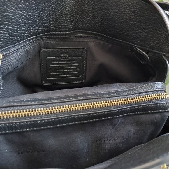 Coach | Mercer Studded  | Soft Grain Leather | Large Satchel Bag | Black - Picture 5 of 13